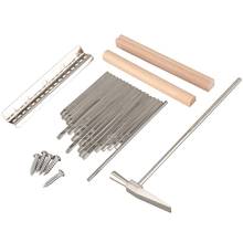 17 teclas de Kalimba para pulgar, Piano DIY, puente, martillo de afinación, Kit de accesorios para instrumentos musicales 2024 - compra barato