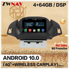 Reproductor Multimedia Carplay 4 + 128G para Ford KUGA 2013, 2014, 2015, 2016, 2017, Android 2018, pantalla de Audio, Radio, GPS, Unidad Principal Navi 2024 - compra barato