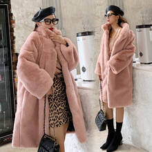 2019 Winter Warm Long Sleeve Fake Fur Coats Outerwear Women Fluffy Plush Faux Fur Female Coat Teddy Jackets Ladies Overcoat 2024 - buy cheap