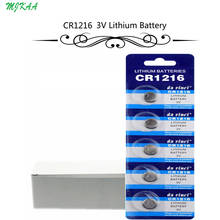 Bateria de lítio cr1216, bateria de botão dl1216 br1216 moeda 3v cr 100 5034lc para relógio, brinquedo eletrônico remoto, 1216 peças = 20 cartões 2024 - compre barato