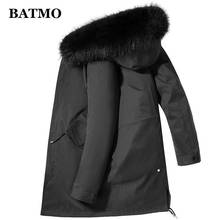 BATMO-chaquetas con capucha de piel de mapache natural para hombre, parkas cálidas, talla M-4XL, invierno, 2020 2024 - compra barato