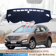 Dashboard Cover Protective Pad for Hyundai Santa Fe 2013 2014 2015 2016 2017 2018 DM IX45 Accessories Dash Board Sunshade Carpet 2024 - buy cheap