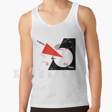 El Lissitzky-Beat The Whites With The Red Wedge tank tops vest sleeveless El Lissitzky Lissitzky Constructivism Kazimir 2024 - buy cheap