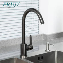 FRUD Kitchen Faucet Stainless Steel Blackened Tap Hot and Cold Water Switch 360 Degree Rotatable Water Saving Faucets 2024 - buy cheap
