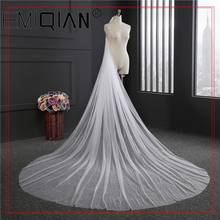Elegant Wedding Accessories 3 Meters 1 Layer Wedding Veil White Ivory Simple Bridal Veil With Comb Wedding Veil 2024 - buy cheap