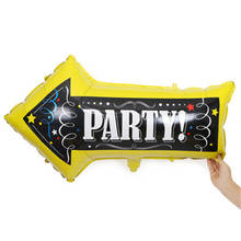 82*50cm New Birthday Party Party Instruction Arrow Aluminum Foil Balloon Wedding Party Professional Party Use Balloon 2024 - buy cheap