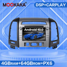 Reproductor Multimedia con Android 10,0 y navegación GPS para Hyundai, autorradio con 4G SIM LTE, 4GB + 64GB, para Hyundai Santa Fe 2012-2015 2024 - compra barato