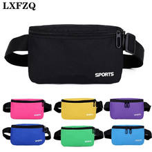 LXFZQ Fanny Pack for Women Men Waist Bag 11 Colors Unisex Waist Pack New Pink Female Belt Bag male Zipper Bum Bag Hip Pouch 2024 - buy cheap