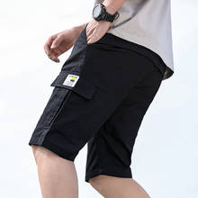 Pantalones cortos informales para hombre, Shorts de playa recortados de algodón para jóvenes, a la moda, talla grande 8XL, K190, novedad de verano de 2021 2024 - compra barato