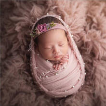 Comfortable Newborn Cotton Hemp Wrap Swaddle Baby Photography Blankets Newborn Shooting Baby Basket Filler New Born Baby Pic 2024 - buy cheap