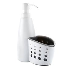 300ml Liquid Soap Dispenser Holder Lotion Shampoo Pump W/ Caddy Storge Box 2024 - buy cheap