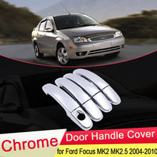 for Ford Focus 2 MK2 MK2.5 2004 2005 2006 2007 2008 2009 2010 Chrome Door Handle Cover Exterior Trim Car Stickers Accessories 2024 - buy cheap