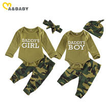 Ma & Baby-Conjunto de ropa para recién nacido de 0 a 18 meses, pelele para niño y niña, pantalones de camuflaje 2024 - compra barato