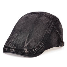 Gorros de vaquero de buena calidad para hombre y mujer, boinas planas con visera de verano, gorros informales de tela vaquera, Unisex 2024 - compra barato