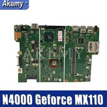 Akemy X441MB Motherboard For Asus X441 X441M X441MB Laotop Mainboard with N4000 CPU Geforce MX110 2024 - buy cheap