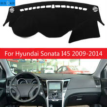 Capa protetora para painel de carro, para hyundai sonata i45 2009-2014 painel de painel de automóveis 2010-2013 2024 - compre barato