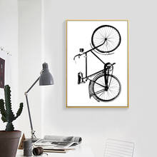 Quadro minimalista de arte em parede, pôster em tela, preto e branco, pintura em tela, imagem decorativa, estilo nórdico, decoração de casa, sala de estar 2024 - compre barato