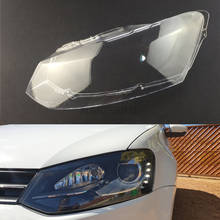 Налобный фонарь для Volkswagen VW Polo MK5 2011 2012 2013, автомобильная фара, налобный фонарь, прозрачная линза, автомобильный чехол 2024 - купить недорого