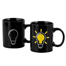 Charging Colour Christmas Cup Holiday Gift Light Bulb Ceramics Discoloration Cup Creative Mug Ceramic Milk Mugs 2024 - buy cheap