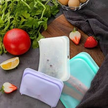 Heatable food bag silicone vacuum storage bag Reusable fresh bag food storage bag fresh packaging food storage container TSLM1 2024 - buy cheap