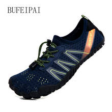 BUFEIPAI/Летняя водонепроницаемая обувь; мужские пляжные сандалии; обувь для верховой езды; Мужская быстросохнущая обувь для плавания по реке и морю 2024 - купить недорого