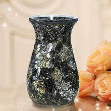 Европейская креативная стеклянная ваза, модная мозаичная оболочка, вазы ручной работы, ваза для поделок, сушеные цветы, Террариум, стеклянные контейнеры, домашний декор 2024 - купить недорого