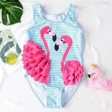 2020 Baby Girl Bikini Set Swimwear Fruit Bownot Dot Bikini set One piece Strappy Ruffled Swimming Swimsuit Costume Bathing 2024 - buy cheap