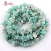 4-6x6-8mm Natural Freeform Chips Blue Amazonite Beads Strand 15" For DIY Necklace Bracelet Jewelry Making,Wholesale Free Sipping 2024 - compre barato
