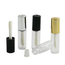 Bálsamo labial vazio pequeno, 100x1.2ml, frasco de plástico transparente para brilho labial, recipientes para batom, maquiagem fria para os lábios 2024 - compre barato