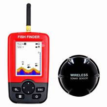 Buscador de peces de profundidad portátil inteligente, con Sensor de Sonar inalámbrico de 100M, ecosound LCD, para pesca en agua salada en el lago y Mar 2024 - compra barato