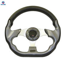 waase 320mm Universal PU Leather Racing Sports Auto Car Steering Wheel with Horn Button 12.5 inches Carbon Look 2023 - buy cheap