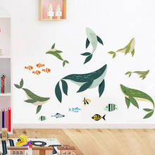 Deep-sea Whales Wall Sticker DIY Wallpaper Room Decoration Bedroom Warmth Kids Room Decoration Wall Pictures House Decor  Art 2024 - buy cheap