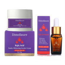 Dimollaure Kojic acid Whitening Cream Lightening Blemish serum Remove Freckle melasma pigment Melanin sunburn Acne scar darkSpot 2024 - buy cheap
