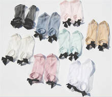 Medias de lazo estilo Lolita para mujer, calcetines cortos de encaje, varios colores, D362 2024 - compra barato