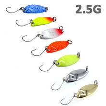 7pcs/Lot 2.5g Double Color Spoon Lures Metal Sequins Fishing Lure Hard Bait Artificial Baits Fishhook Tackle Accessories 2024 - buy cheap