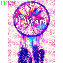 5D DIY full square diamond painting dream wind chime dream catcher home decoration rhinestone embroidery mosaic art picture kit 2024 - buy cheap