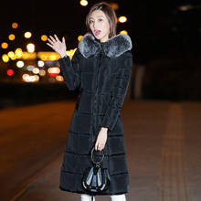 2019 Winter Jacket Women Long Thick Warm Parka Coat Women Fashion Slim Hoodies Cotton Padded 2024 - buy cheap