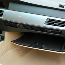 Tira decorativa de fibra de carbono para salpicadero de coche, accesorios para decoración Interior de BMW E60, 2005, 2006, 2008, 2007, 2009, 2010 2024 - compra barato