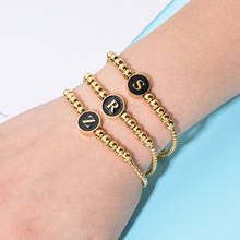ZMZY Gold Color A-Z Charm Bracelets for Women Stainless Steel Jewelry Initial Bracelets Cuff Bangle Bracelets for Girlfriends 2024 - buy cheap