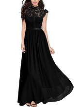Женское кружевное платье без рукавов, черное ажурное платье в европейском и американском стиле, весна-лето 2021 2024 - купить недорого