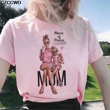 Cool Mother And Daughter Cute Print T-shirt Women Casual Short Sleeve Vogue Top T Shirt Female Harajuku Street Fashion Tees Tops 2024 - buy cheap