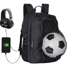 Soccer Backpack Basketball bags School travel Bag For Teenager sport Ball Pack Laptop Bag Football Net Gym Bags 2018 newest 2024 - buy cheap