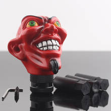 Universal Red Happy Demon Skull Style Car Manual Stick Gear Shift Knob Shifter For Sedan Coupe Crossover Wagon Truck SUV 2024 - buy cheap