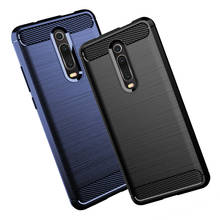 Funda de TPU suave para Xiaomi Mi 9T Pro, carcasa a prueba de golpes, con patrón de fibra de carbono cepillado, para Xiaomi Mi9T Mi 9T Pro 2024 - compra barato