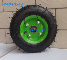 10 inch 250mm Pneumatic Tire Wheel Rubber Wheel Non-Slip Big Foot Climbing Stairs   Smart Car Robot 2024 - buy cheap