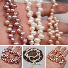 High Quality 5-6mm Natural Freshwater Pearl Beads Baroque Pearl Loose Beads For DIY Necklace Bracelet Jewelry Making Stand 36cm 2024 - buy cheap