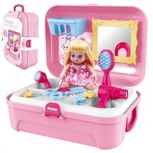 16PC/set Plastic Kids Makeup Simulation Toy Baby Dresser Cosmetic Dress Up Princess Makeup Pretend Play Toys For Girls 2024 - buy cheap