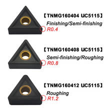 10PCS TNMG160404 TNMG160408 TNMG160412 UC5115 Carbide Inserts External Turning Tool TNMG CNC Lathe Cutter Tools For Cast Iron 2024 - buy cheap