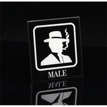 100*110*3 Mm High Quality Acrylic Wc Female And Male Man Women Service Toilet Adhesive Service Sign Wall Board Door Sign Sticker 2024 - buy cheap