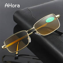 Ahora-gafas de lectura cuadradas para presbicia para hombre, lentes de cristal para presbicia, dioptrías + 1,0, 1,5, 2,0, 2,5, 3,0, 3,5, 4,0 2024 - compra barato